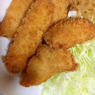 胸肉で一口チキンカツ